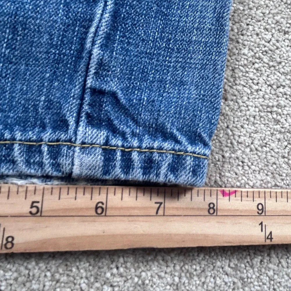 Levis 514 Slim Straight Jeans Mens 32x34 Denim Distressed Workwear 100 Cotton